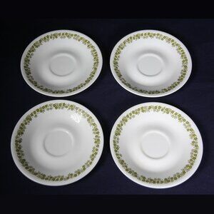 Vintage Corningware Corelle “Crazy Daisy” Spring Blossom Saucers (8)